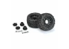 ProLine Trencher 2.8 Tyres Mounted on Black Raid 6X30 Removable Hex Wheels - 12mm Hex