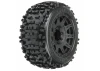 ProLine Badlands 3.8 Tyres Mounted on Raid Black 8X32 Wheels - 17mm Hex
