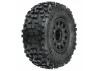 ProLine Badlands SC 2.2/3.0 Tyres On Raid 6X30 Black Wheels Wheels (2)