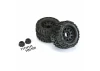 ProLine Trencher X 3.8 Tyres Mounted on Raid Black 8X32 Wheels - 17mm Hex