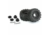 ProLine Masher 2.8 Tyres Mounted on Black Raid 6X30 Removable Hex Wheels - 12mm Hex