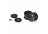 ProLine Showtime Sprint Car 2.2 Hex Black Rear Wheels (2)