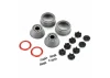 ProLine Raid Bead Loc 12/14mm Hex SC Wheels - Red/Gray (2)