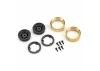1/24 Rock Shooter Brass F/R 1.0 7mm Crawler Wheels (2) Blac