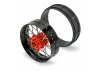 1/4 Pro-Spec Aluminium V2 Bead Front Wheel Black/Red (1): Pro