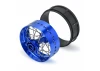 1/4 Pro-Spec Aluminium V2 Bead Rear Wheel Blue/Blue (1): Prom
