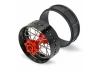 1/4 Pro-Spec Aluminium V2 Bead Rear Wheel Black/Red (1): Prom