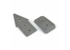 Bash Armor Front/Rear Skid Plates (Stone Gray) for ARRMA 3S