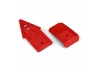 Bash Armor Front/Rear Skid Plates (Red) for ARRMA 3S