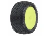 ProLine Mini-B Prism Tyres Mounted On Yellow Wheels Rear