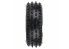 ProLine Mini-B Wedge Tyres Mounted On Yellow Wheels Front