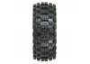 ProLine Badlands MX M2 Tyres Pre-Mounted on Mach 10 Black 1:8 Buggy Wheels (2)