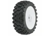 ProLine Badlands MX 1:8 Buggy M2 Tyres Pre Mounted on White Wheels (2)
