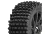 ProLine Gladiator M2 Tyres Pre Mounted on Black Mach 10 1:8 Buggy Wheels (2)