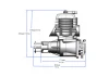 Stinger Engines 63cc Petrol 2-Stroke Single Cylinder Side Exhaust Engine