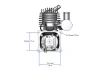 Stinger Engines 63cc Petrol 2-Stroke Single Cylinder Side Exhaust Engine