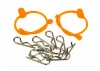 Body Clip Retainer, Orange (2)