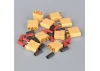 Radient XT90 Pairs including Heat Shrink (5pcs)
