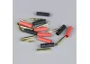 Radient 2mm Gold Connector Pairs including Heat Shrink (5pcs)