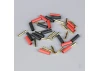 Radient 2mm Gold Connector Pairs including Heat Shrink (10)