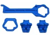 RPM Front + Rear Upper Chassis Diff Covers Latrax Teton/Rally