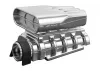RPM Chrome Mock Intake and Blower Set - Chrome