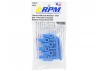 RPM Short Traxxas Rod Ends - Blue (12) (Upgrade for TRX5347)