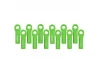 RPM Long Traxxas Rod Ends - Green (12) (Upgrade for TRX5525)