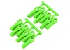 RPM Long Traxxas Rod Ends - Green (12) (Upgrade for TRX5525)