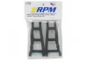 RPM Front / Rear Arms For Traxxas Slash/Stampede/Rustler/Hoss 4x4 - 1 Pair - Black (Replace TRX3655)