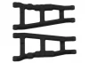 RPM Front / Rear Arms For Traxxas Slash/Stampede/Rustler/Hoss 4x4 - 1 Pair - Black (Replace TRX3655)