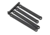RPM Heavy Duty Camber Links - Rustler/Stampede 2WD - Black ** CLEARANCE **