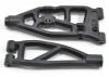 RPM Arrma Upper/Lower Left Front Arms - Black - 6S Kraton/Outcast/Fireteam