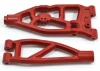 RPM Arrma Upper/Lower Left Front Arms - Red - 6S Kraton/Outcast/Fireteam