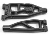 RPM Arrma Upper/Lower Right Front Arms - Black - 6S Kraton/Outcast/Fireteam