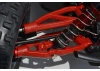 RPM Arrma Upper/Lower Right Front Arms - Red - 6S Kraton/Outcast/Fireteam