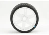 Sweep 1:8 GT Tread Belted Tyres on White 6IX 17mm Hex Wheels (2)