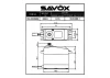 Savox SV0235MG+ Jumbo Metal Geared Servo - 35kg - 0.15s