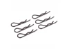 Body Clips 1:8 - Black - (6)