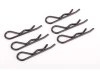 Body Clips 1:8 - Black - (6)