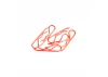 Body Clip 1:8 - Fluorescent Red (6)