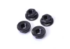 Core RC - Serrated Alloy M4 Nuts - Black (4)