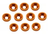 Alloy M3 Countersunk Washers - Orange (10)