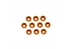 Alloy M3 Countersunk Washers - Orange (10)