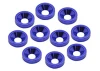 Alloy M4 Countersunk Washers - Blue (10)