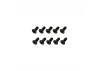 Steel Countersunk Hex Screws M2.2 x 6 (10)