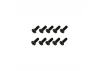 Steel Countersunk Hex Screws M2.5 x 8 (10)