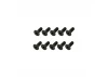 Steel Countersunk Hex Screws M3 x 8 (10)