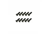 Steel Countersunk Hex Screws M3 x 12 (10)