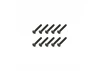 Steel Countersunk Hex Screws M3 x 20 (10)